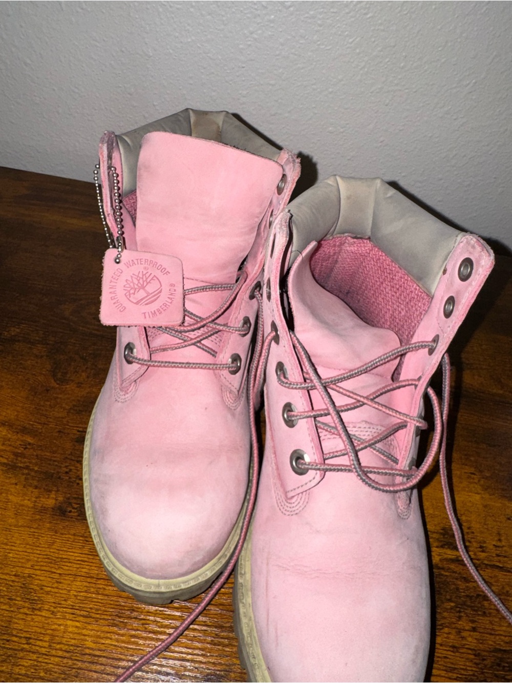 Pink Timberland Waterproof Boots Women’s Size 5